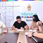 Prefeito David Almeida prestigia mais uma partida do Manaus Vôlei/TecToy
