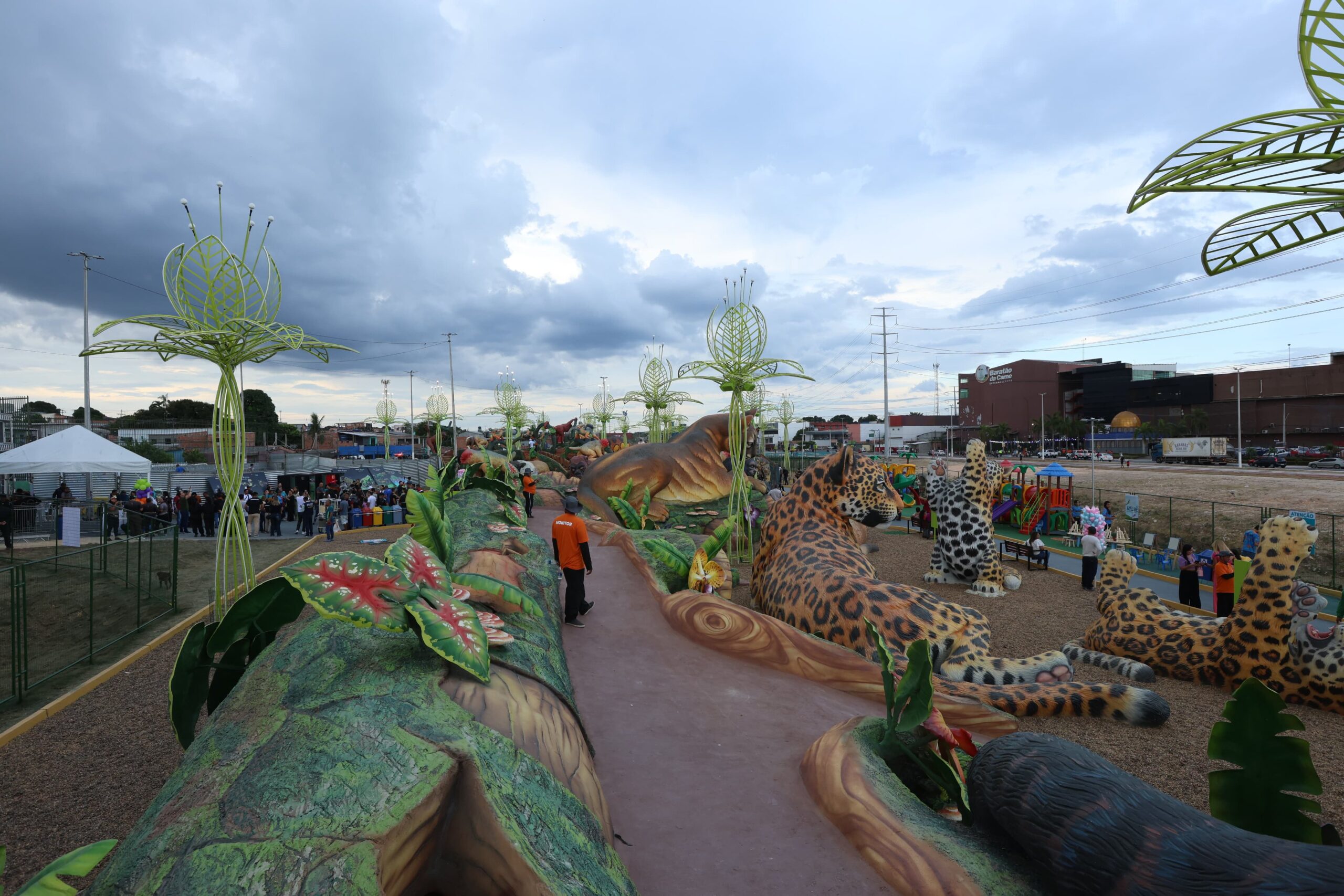 Parte dos mamíferos que os visitantes encontram no Parque Amazonino Mendes