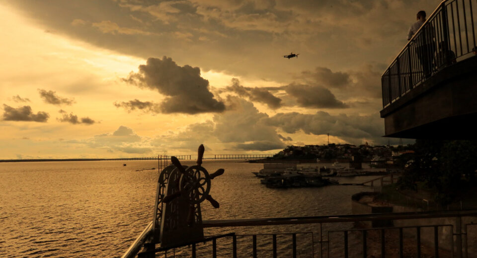 Vista do pôr do Sol no Mirante Lúcia Almeida