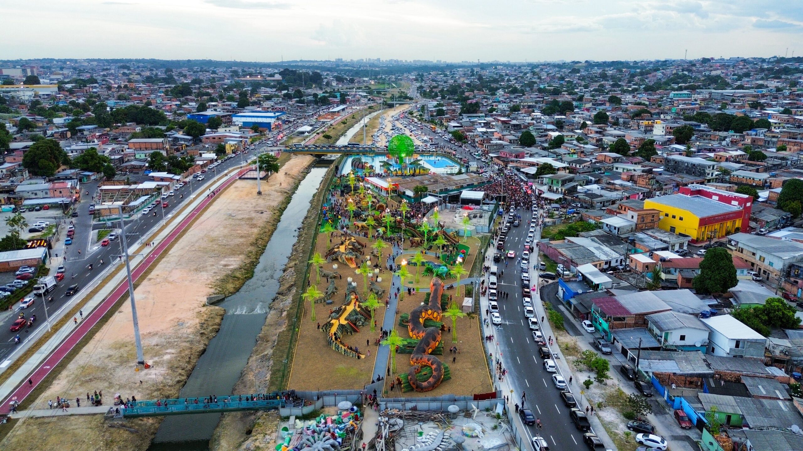 Parque Gigantes da Floresta localizado às margens do igarapé do Mindu