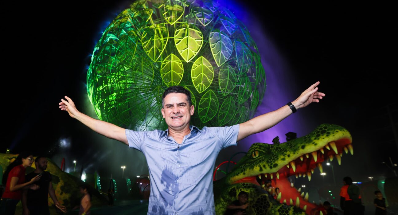 David Almeida na inauguração do Parque Gigantes da Floresta