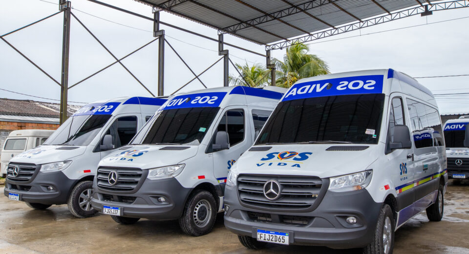 Toda frota do SOS Vida foi renovada pela gestão David Almeida
