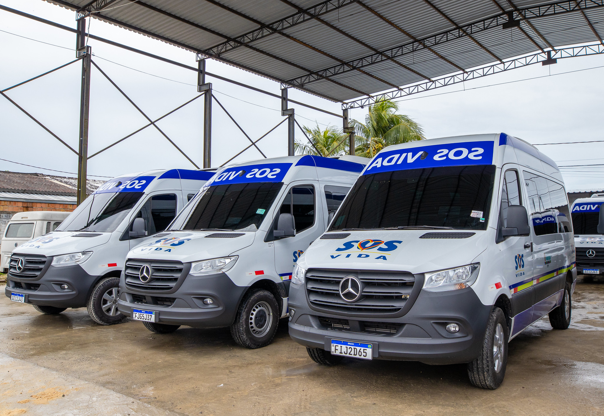 Toda frota do SOS Vida foi renovada pela gestão David Almeida